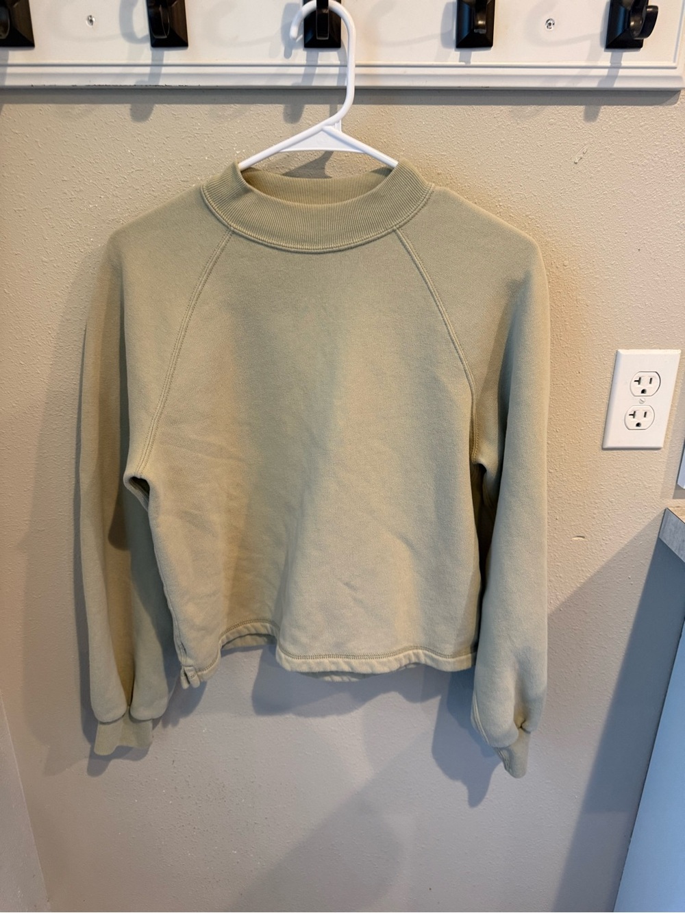 Abercrombie & Fitch Women’s Mock Neck Pullover Sweatshirt - Sage Green